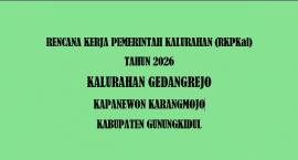 RKPKAL GEDANGREJO TAHUN 2026
